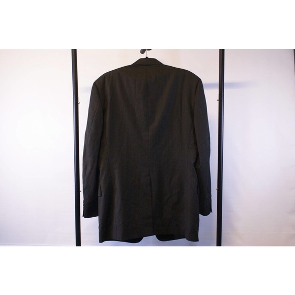 Hart Schaffner Marx Blazer Men 40L Black Long Sleeve Single Breasted Notch Lapel - Picture 2 of 10